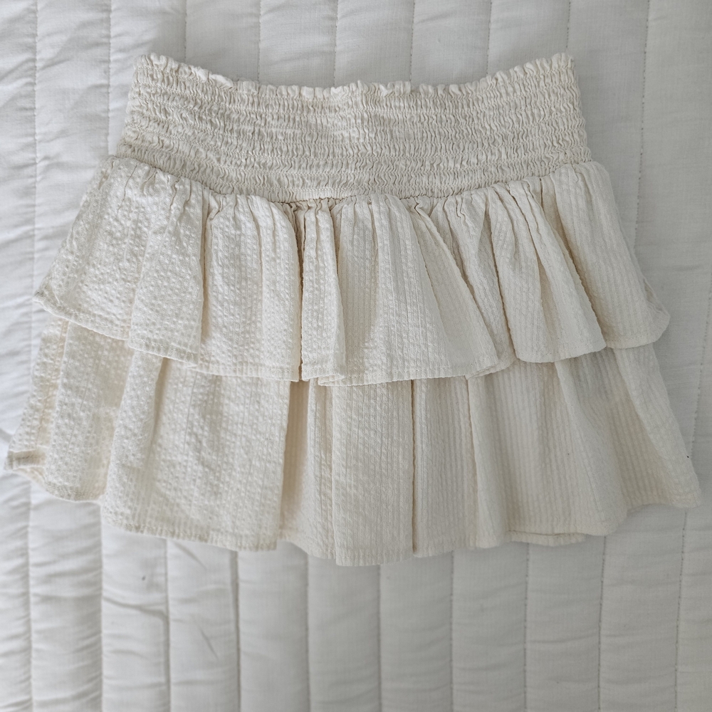 H&M Cream Tiered Ruffle Skirt for Kids
